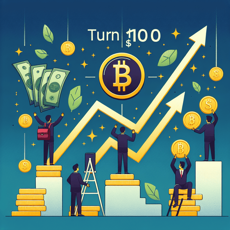 FIG‑2 alt about "turn $100 into $1,000 crypto"